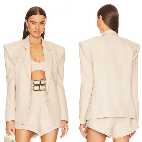 Bronx & Banco Jackets & Blazers - Bronx‎ and Branco Capri Blazer in Beige Size Medium